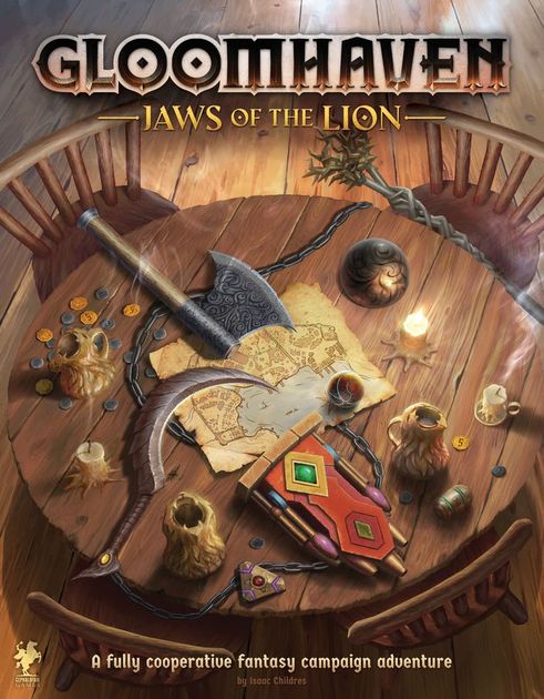 cover for the game gloomhaven jaws of the lion