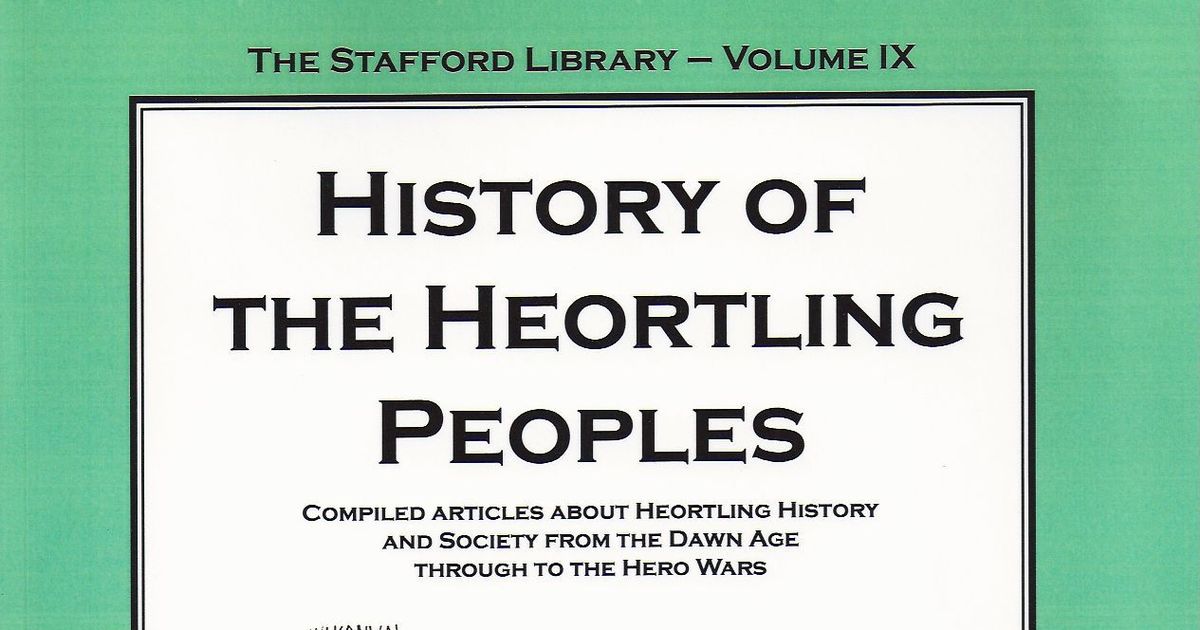 The Stafford Library Volume 09 History of the Heortling Peoples RPG
