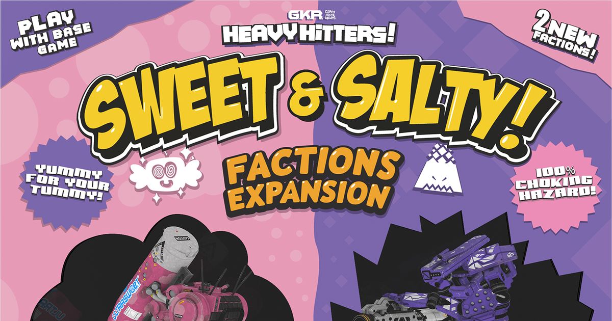 GKR: Heavy Hitters – Sweet & Salty Factions Expansion, Board Game
