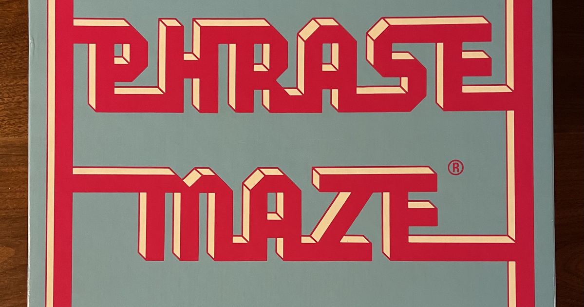 Phrase Maze Board Game BoardGameGeek