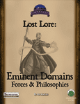 RPG Item: Lost Lore: Eminent Domains: Forces & Philosophies