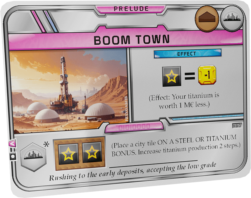 Terraforming Mars: Boom Town Promo Card