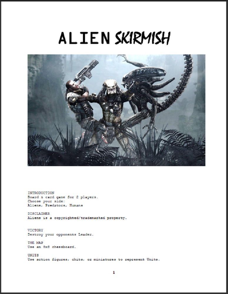 Alien Skirmish doboz