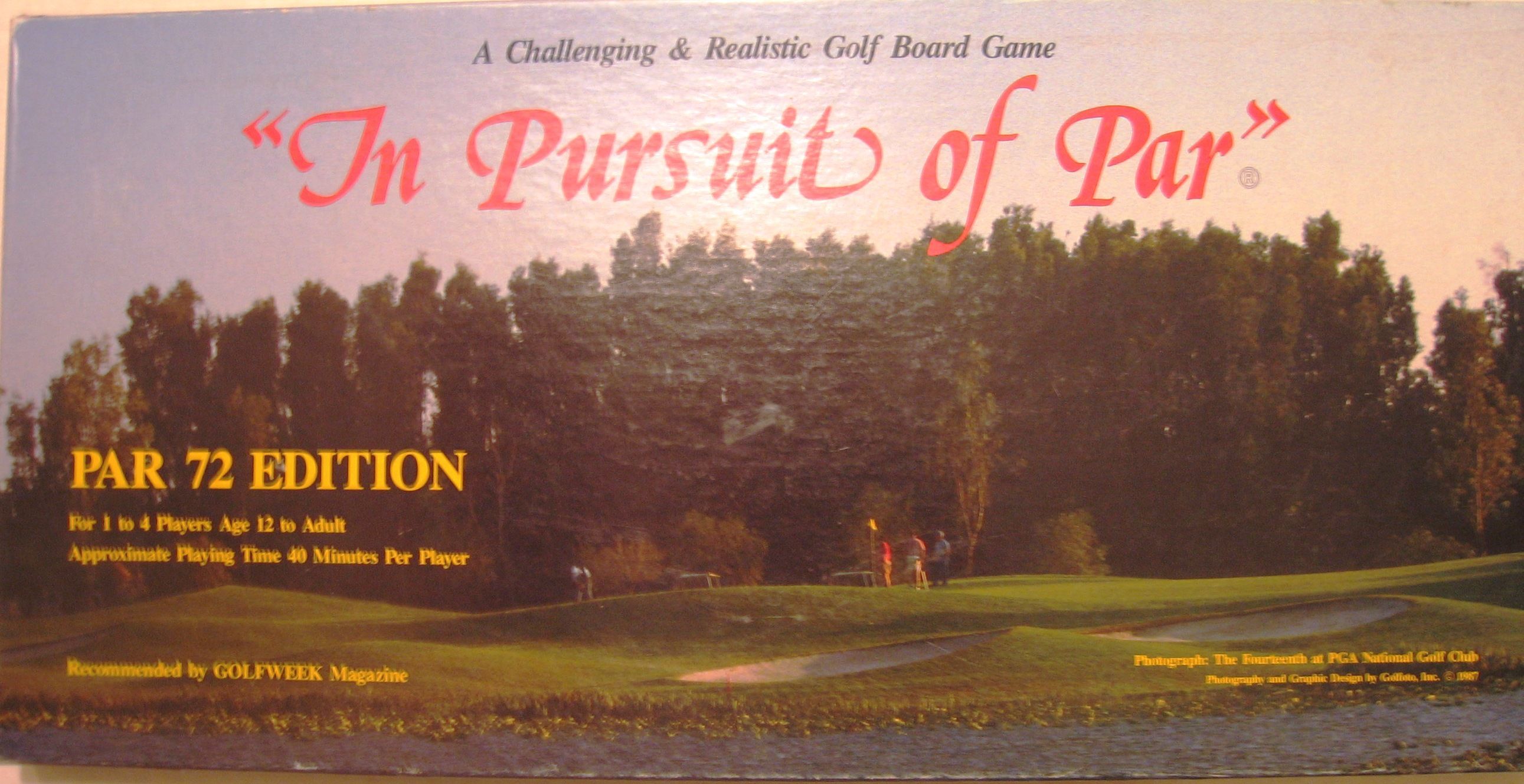 "In Pursuit of Par" Par 72 Edition