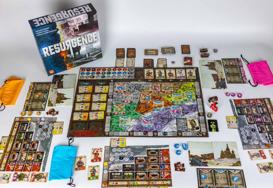 components of the English second edition by Portal Games