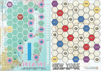 Age of Steam Expansion: Miami 2030 & New York Subway
