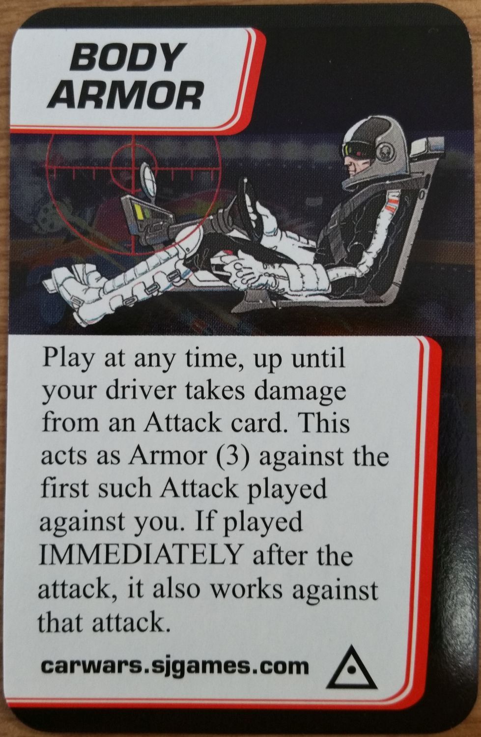 Car Wars: The Card Game – Body Armor Promo Card