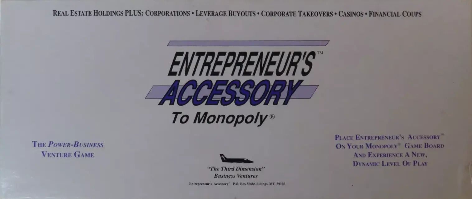 Entrepreneur's Accessory to Monopoly (fan expansion for Monopoly)