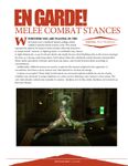 Issue: EONS #8 - En Garde! Melee Combat Stances