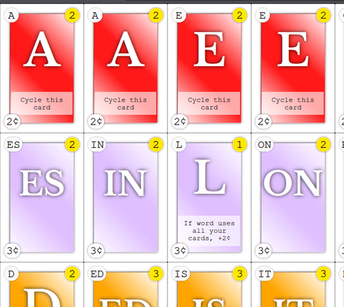 Homemade mini-card version (WIP) | Paperback