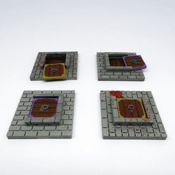 Zombicide: Black Plague – BGExpansions Vault door tiles (4 pcs)