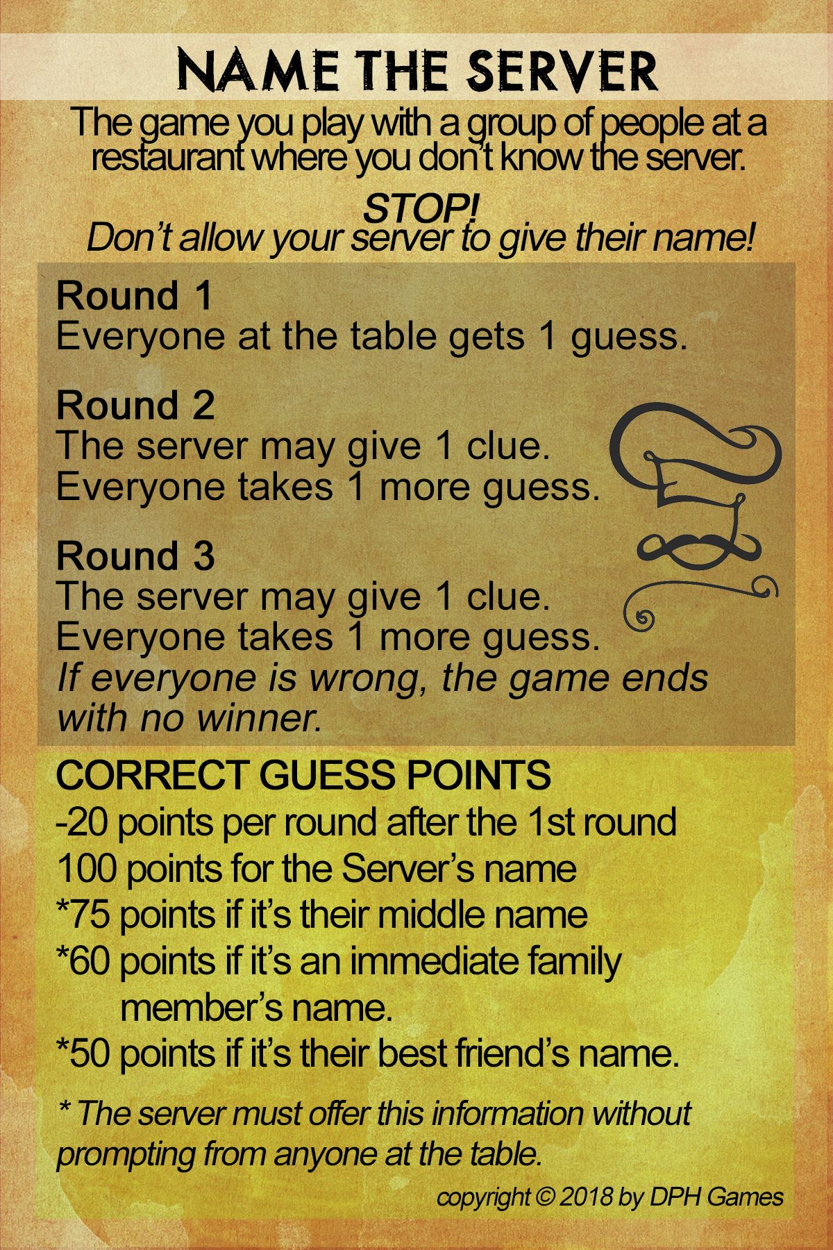 Name the Server