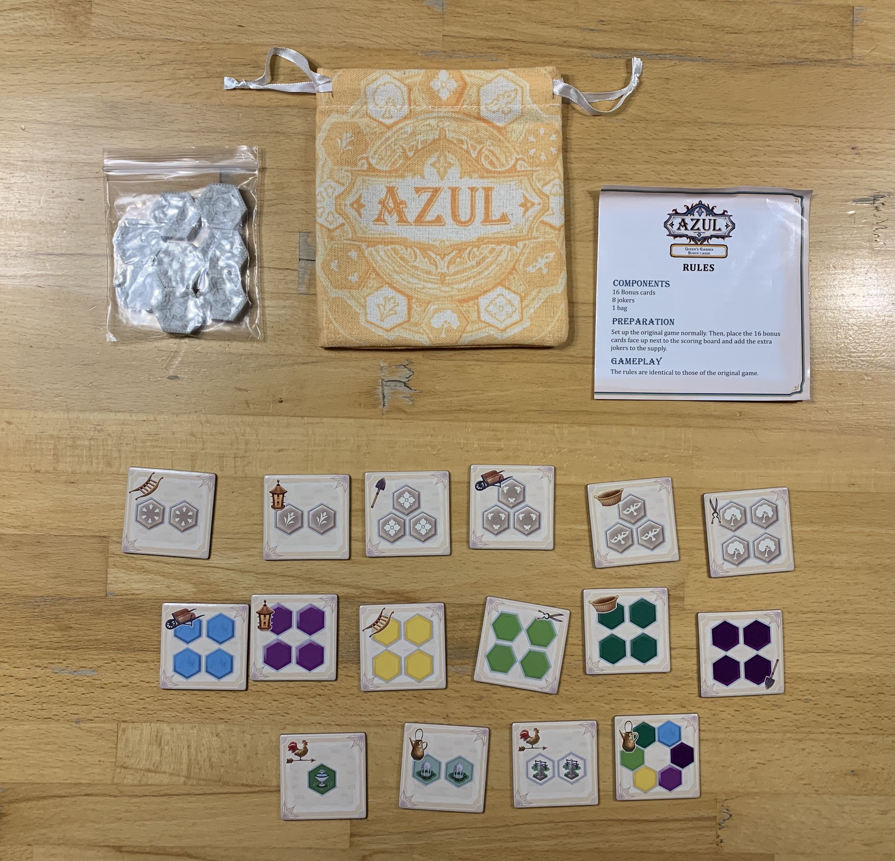 Azul: Queen&#039;s Garden – Bonus Cards