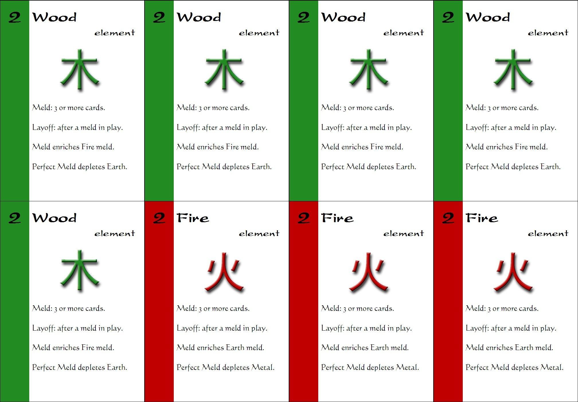 Wu Xing Rummy doboz