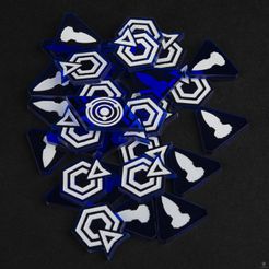 Twilight Imperium (Fourth Edition): Laserox Command & Control Tokens