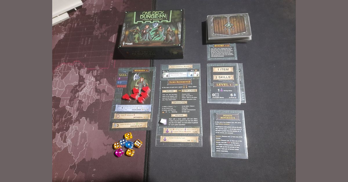Mazomorra: Foresta Cupa (One Deck Dungeon: Forest Of Shadows) Gioco Da Tavolo In Spagnolo Per 1-2 Giocatori - 3