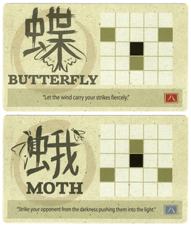 Onitama: Moth and Butterfly Promo Cards