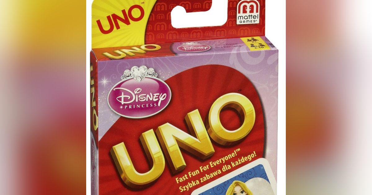 UNO Disney Princess Card Game Opening 
