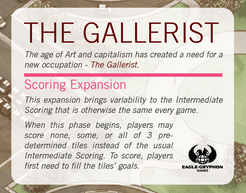 The Gallerist: Upgrade Pack\u0026Scoring