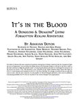 RPG Item: ELTU3-5: It's in the Blood