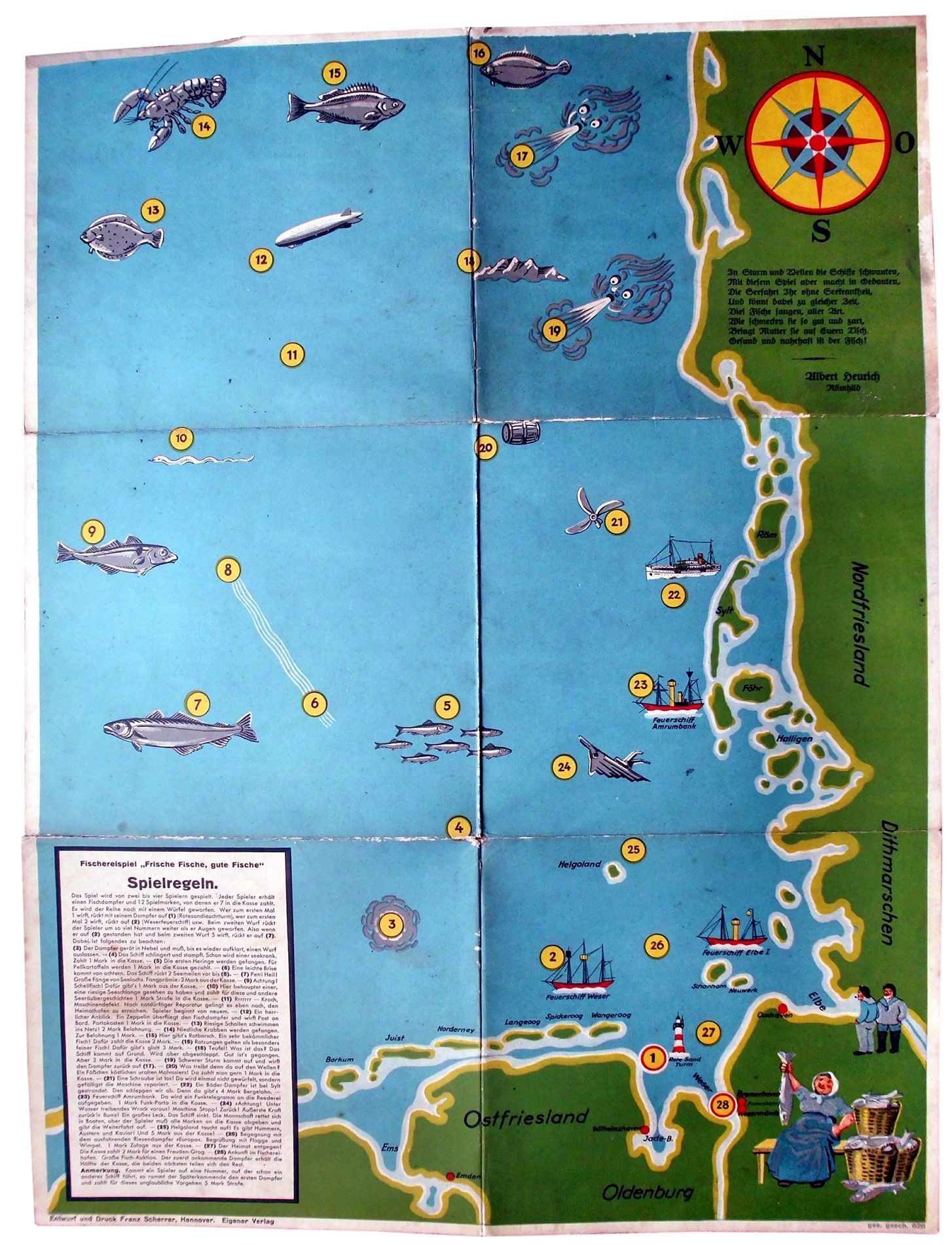 Fischereispiel "Frische Fische, gute Fische"