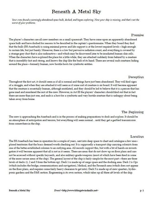 Tonal character sheets - doc | Beneath a Metal Sky