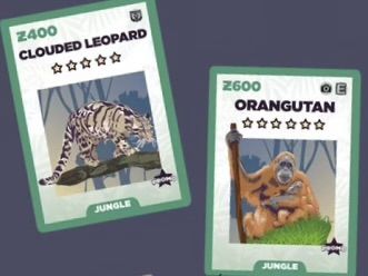 Zoo King: Clouded Leopard & Orangutan Promo cards