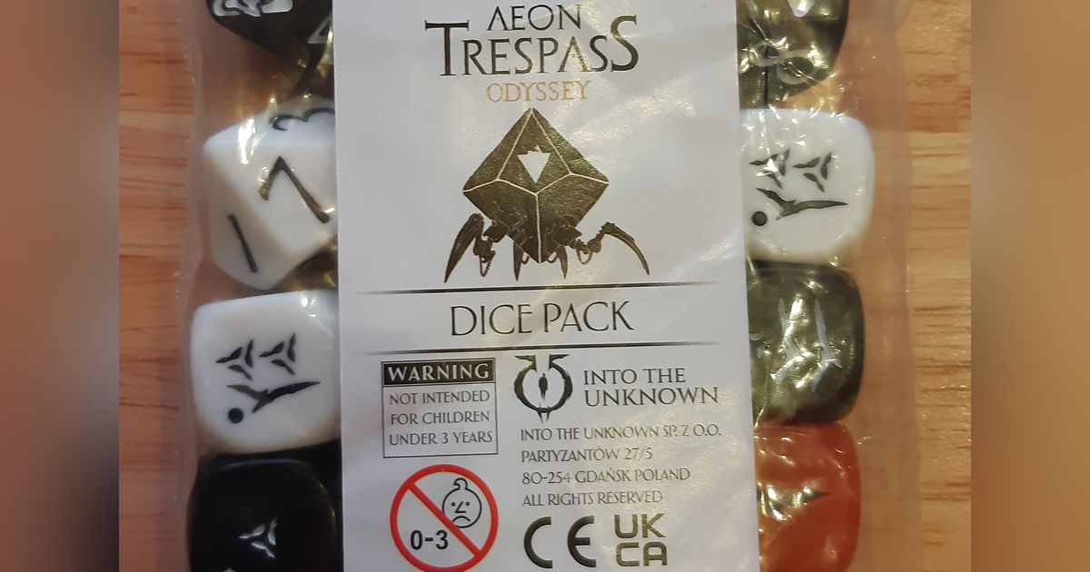 Aeon Trespass Odyssey Dice Set Board Game Accessory BoardGameGeek