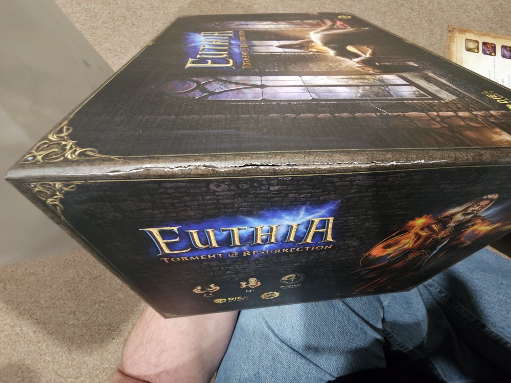 Damage to base game box during shipment | Euthia: Torment of Resurrection