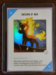 Unstable Unicorns: Rainbow Apocalypse Vinyl Mini Series Unicorn of War Exclusive Foil
