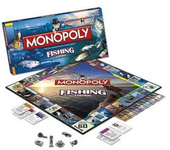 Monopoly Bass Fishing Edition Board Game - Complete