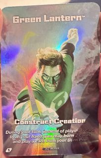 UNO Ultimate: Green Lantern – Construct Creation Super Rare Foil Chase Card