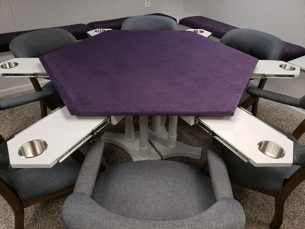 Rav's Purple Hex Boardgame Table
