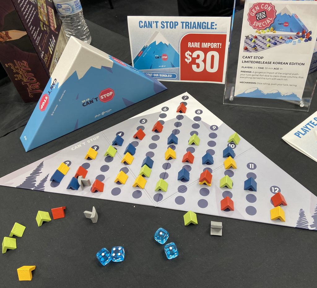 Can't Stop, Playte / Popcorn Games, 2025 — Gen Con 2025에서 전시