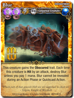 Mage Wars: Blur Promo Card