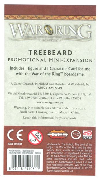 Treebeard (mini-expansion) level 2 question | War of the Ring: Lords of ...