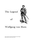 RPG Item: The Legend of Wolfgang von Horn