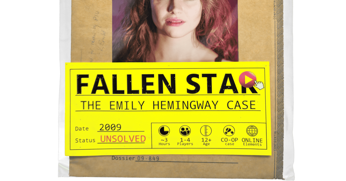 Fallen Star: The Emily Hemingway Case | Board Game | BoardGameGeek
