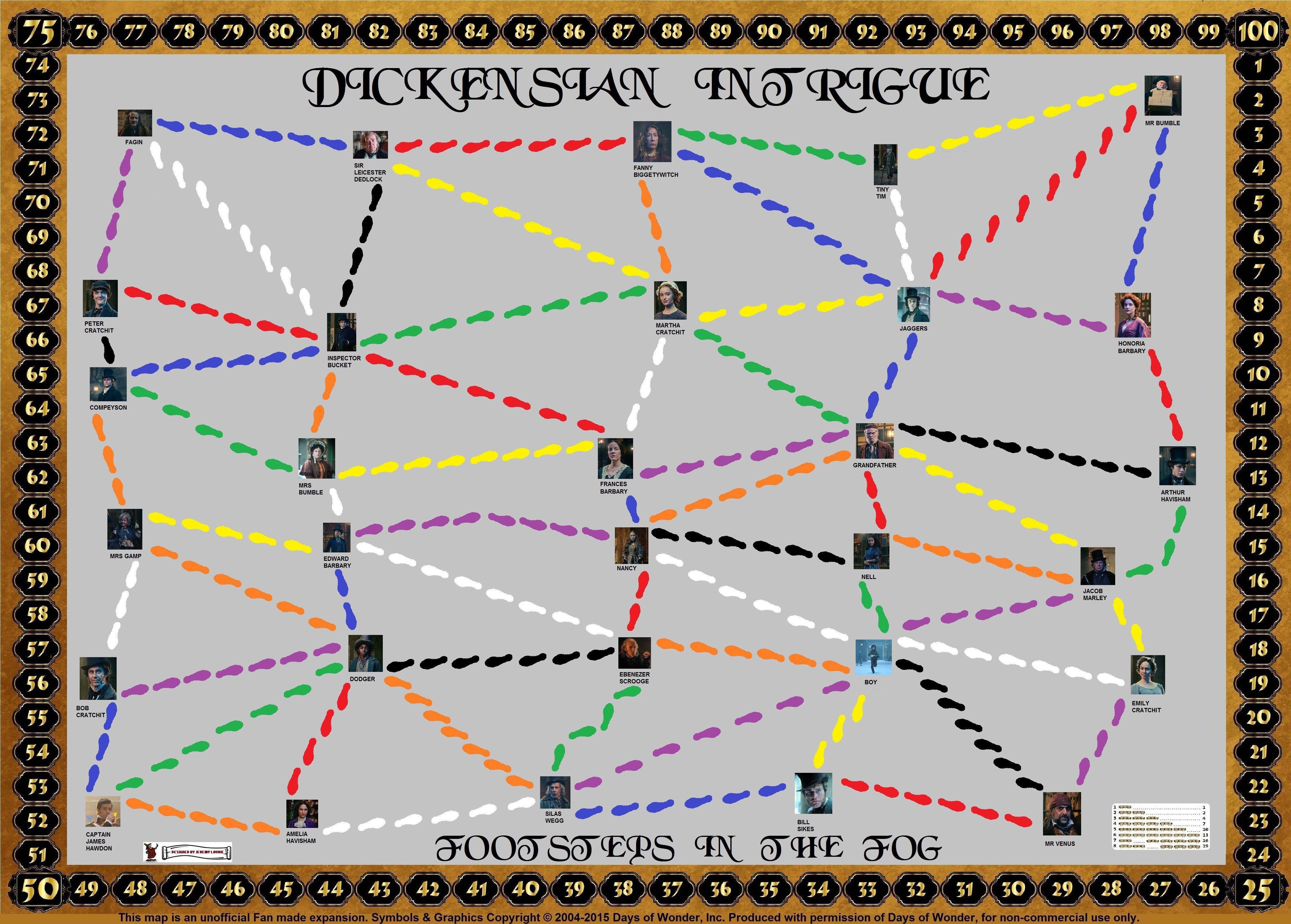 Dickensian Intrigue (fan expansion for Ticket to Ride)