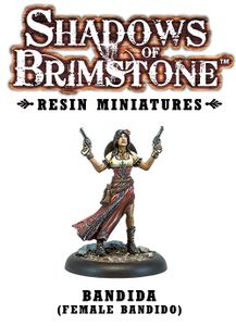 Shadows of Brimstone: Resin Bandida (Female Bandido)