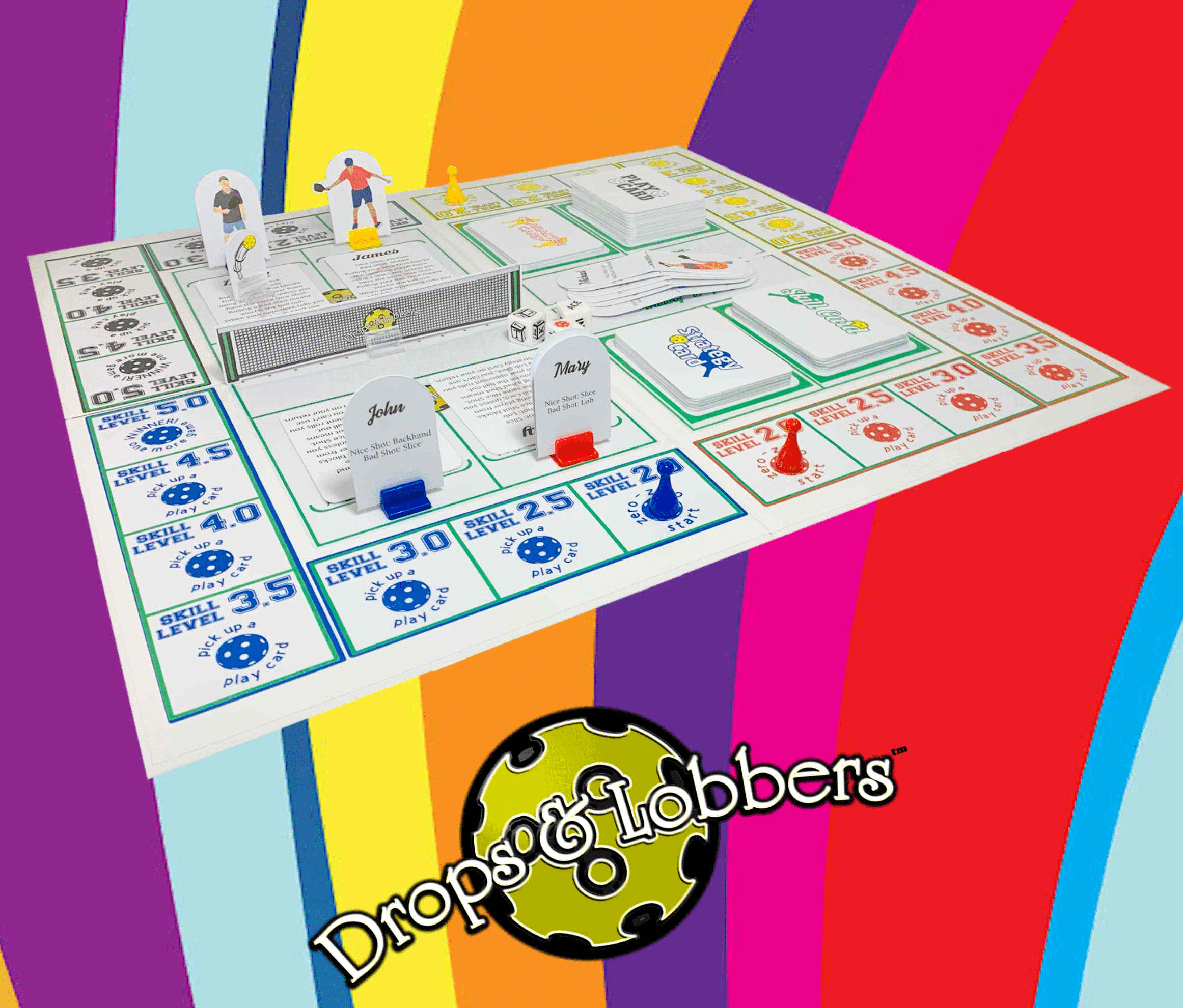 Drops and Lobbers: Pickleball the Board Game