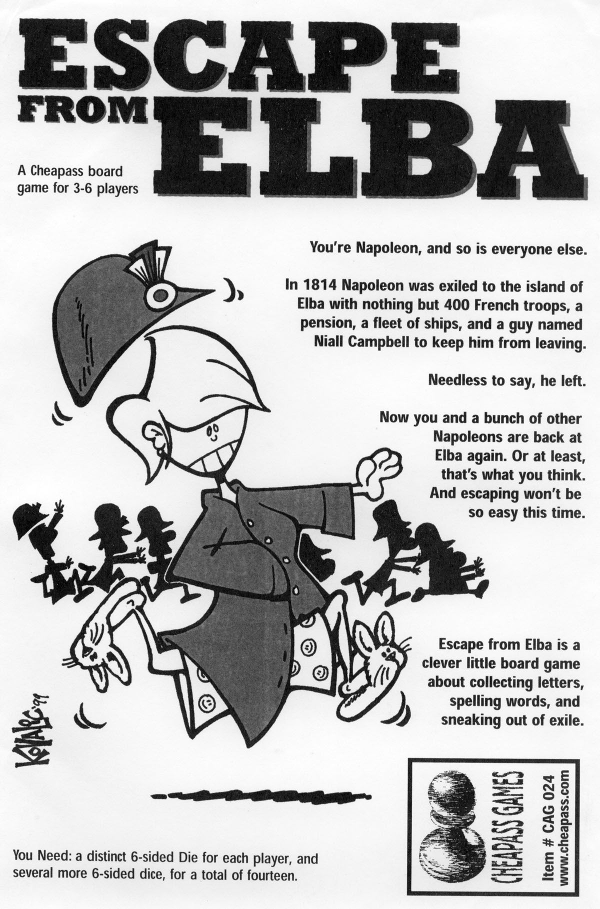 Boîte du jeu Escape from Elba