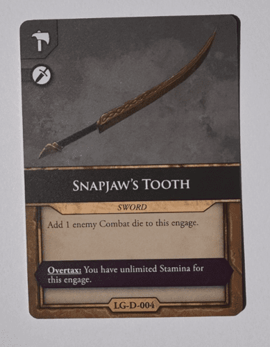 The Elder Scrolls: Betrayal of the Second Era – Snapjaw's Tooth Promo Card