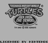 Video Game: Teenage Mutant Ninja Turtles II: Back from the Sewers