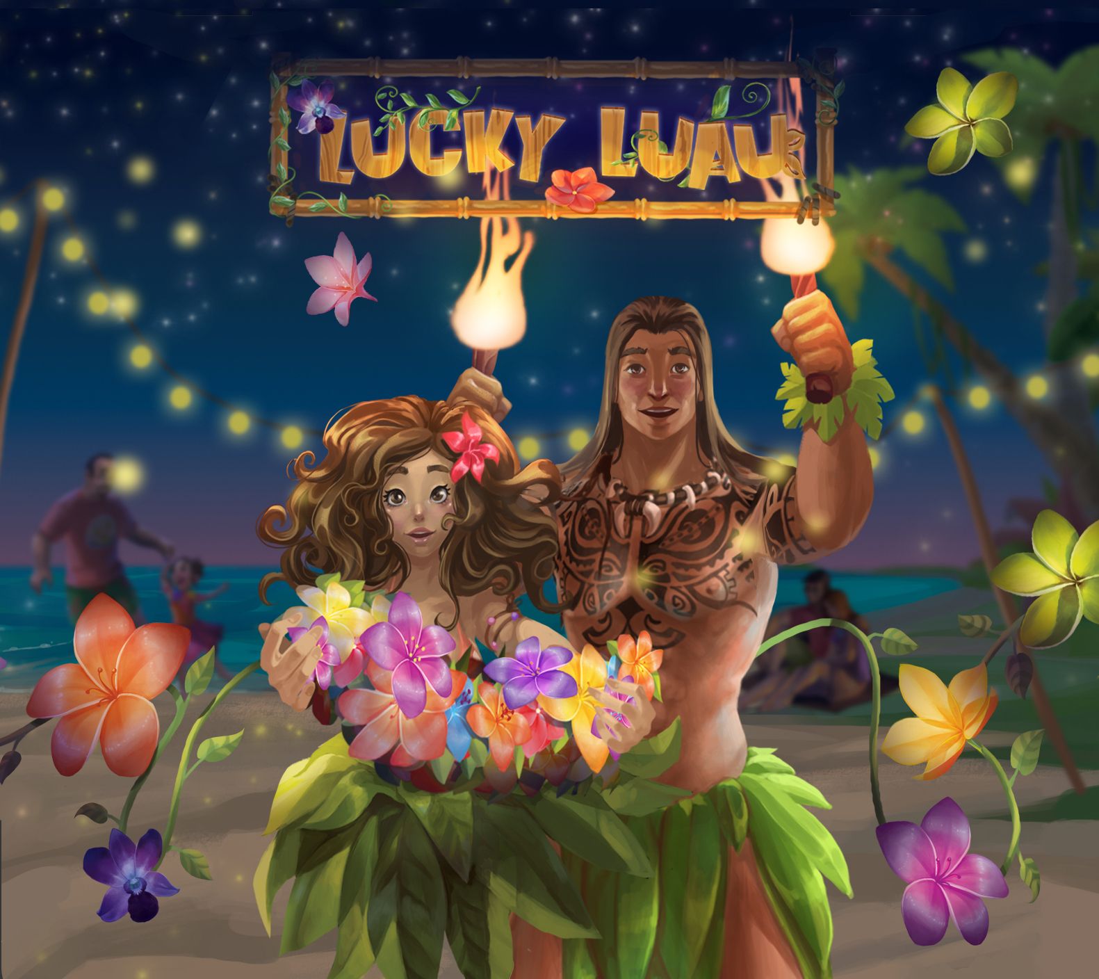 Lucky Luau box art