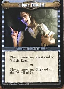 Fortune and Glory: "I Don't Think So!" Promo Card