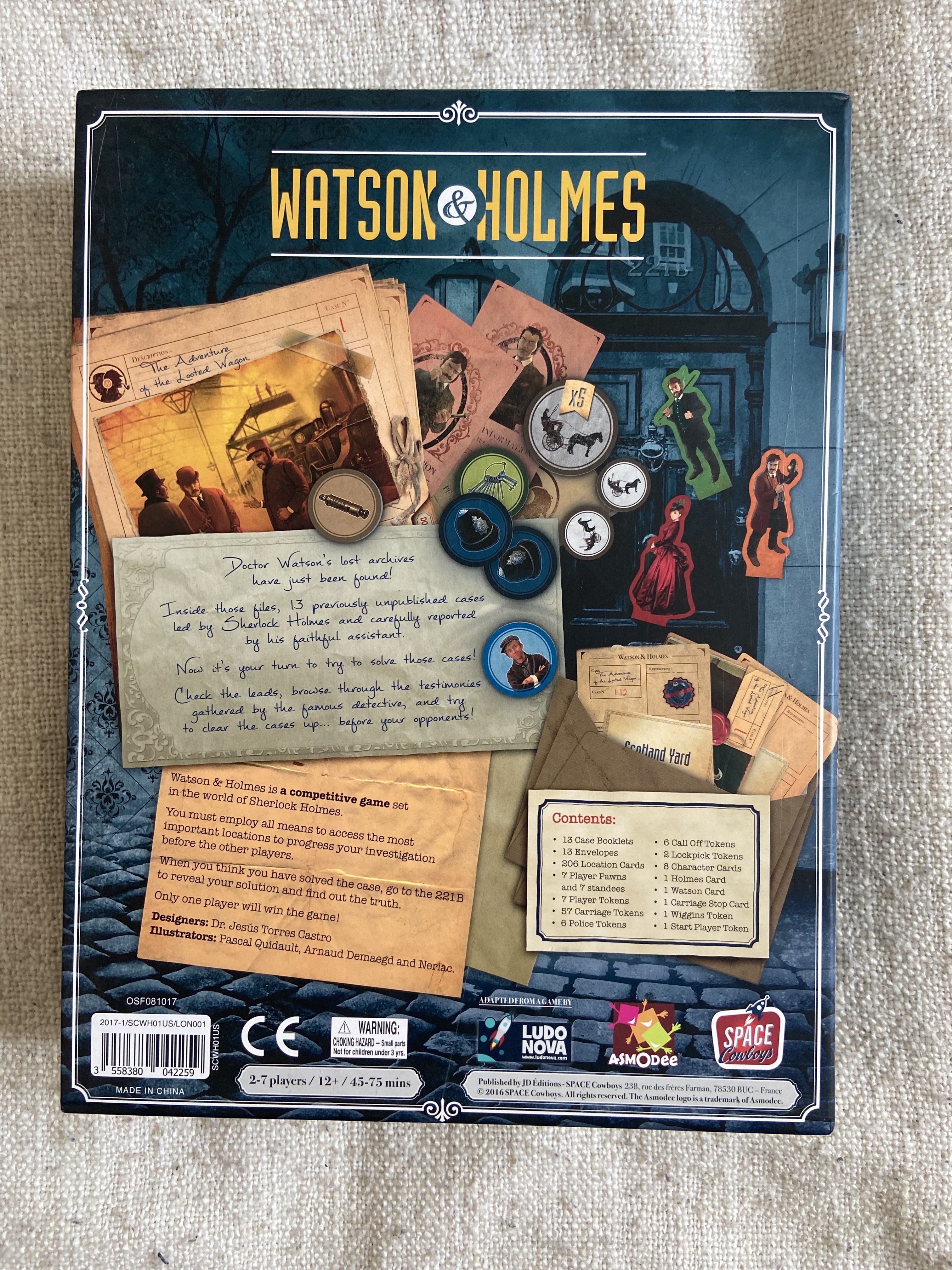 Watson & store holmes board game