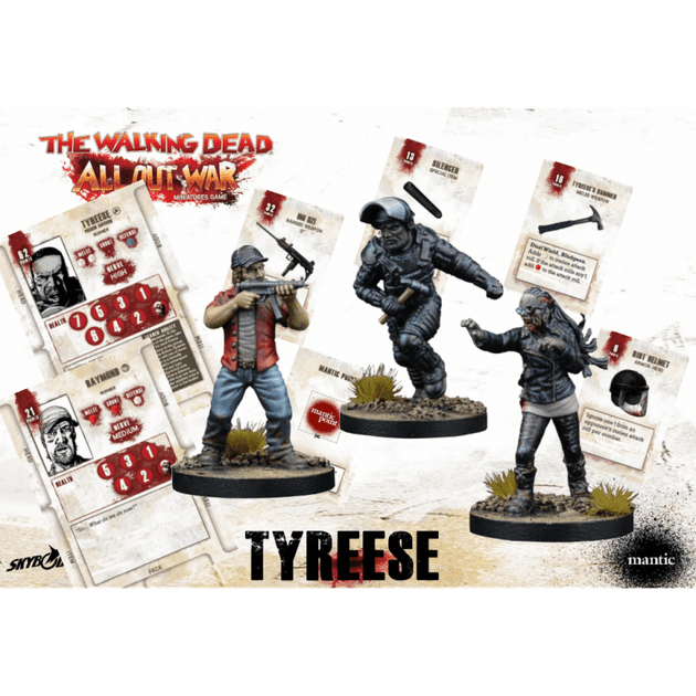 NEW WALKING DEAD ALL OUT WAR MINIATURES GAME WAVE 2 TYREESE BOOSTER 
