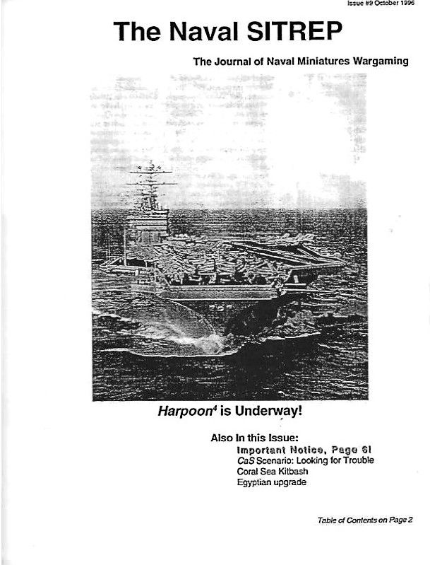 The Naval SITREP: The Journal of Naval Miniatures Wargaming #9