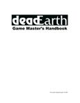 RPG Item: deadEarth Game Master's Handbook